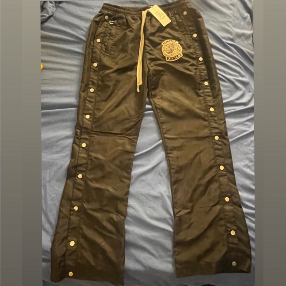 Black Buttoned Men's Pants